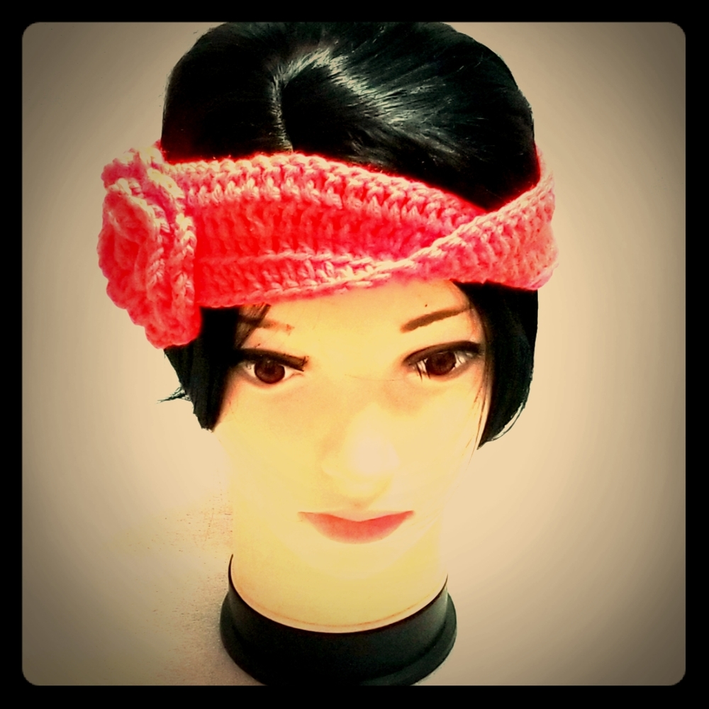Handmade Twisted Headband With Flower